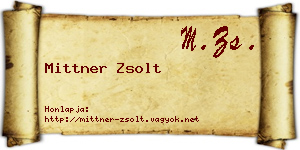 Mittner Zsolt névjegykártya